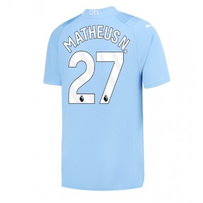 Manchester City Matheus Nunes #27 Domácí Dres 2023-24 Krátký Rukáv